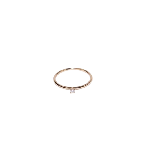 Diamond ring, Natural claw set ring