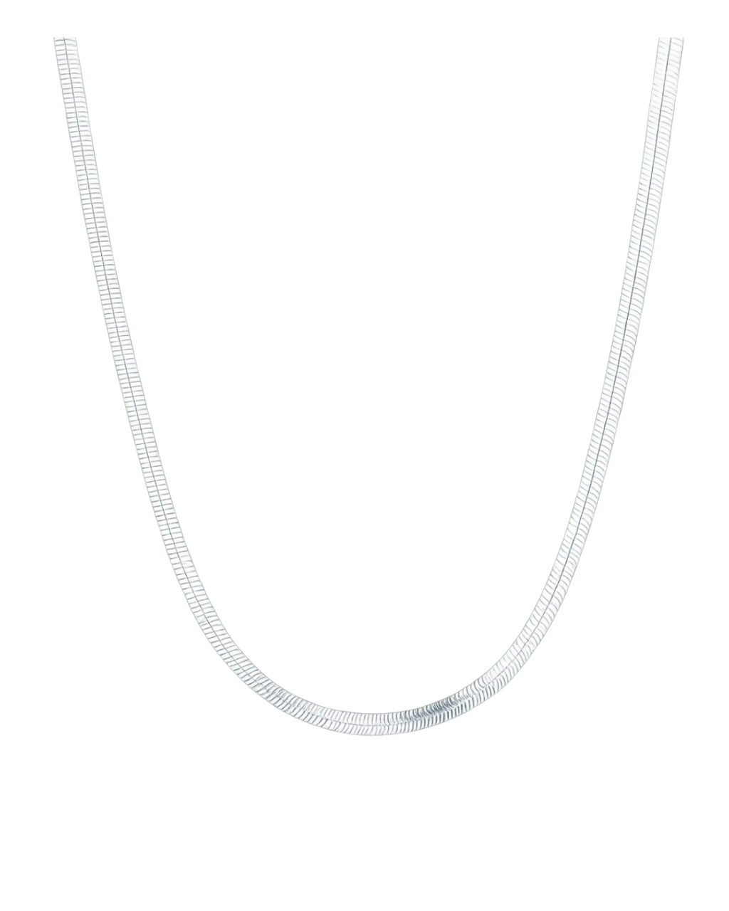 The Herring bone chain- Silver