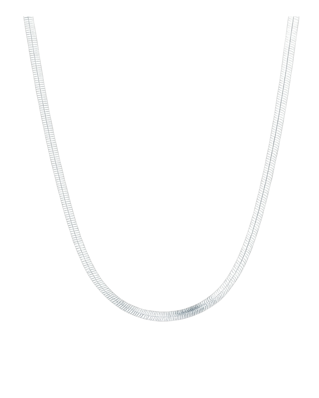 The Herring bone chain- Silver