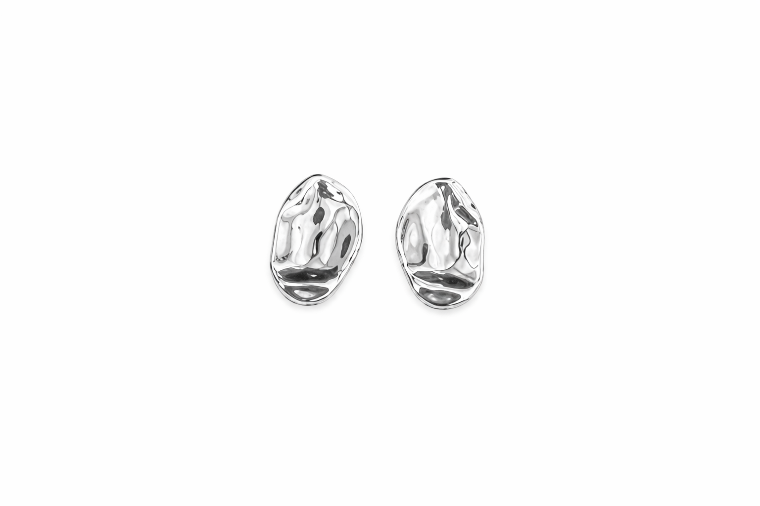 Molten Oval Studs