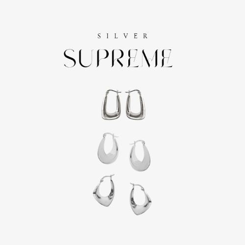 Silver Supreme- Asymmetric Earrings