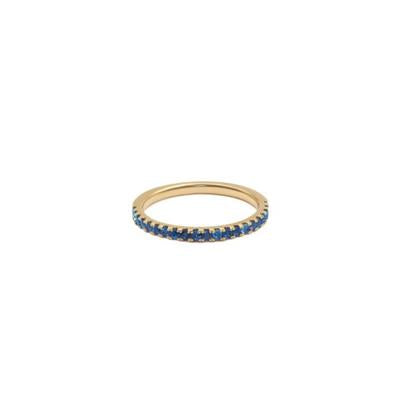 Natural Gem stones -claw set half band
