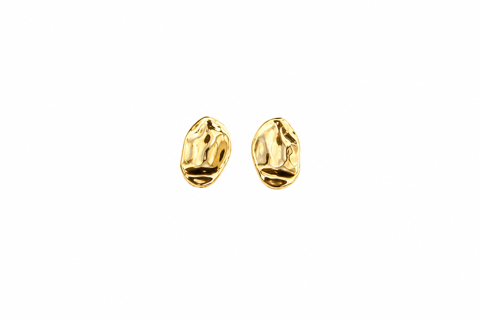 Molten Oval Studs