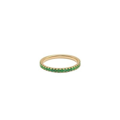 Natural Gem stones -claw set half band
