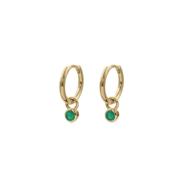 Drops Bezel Set - 9ct Yellow gold Natural Gem Stones