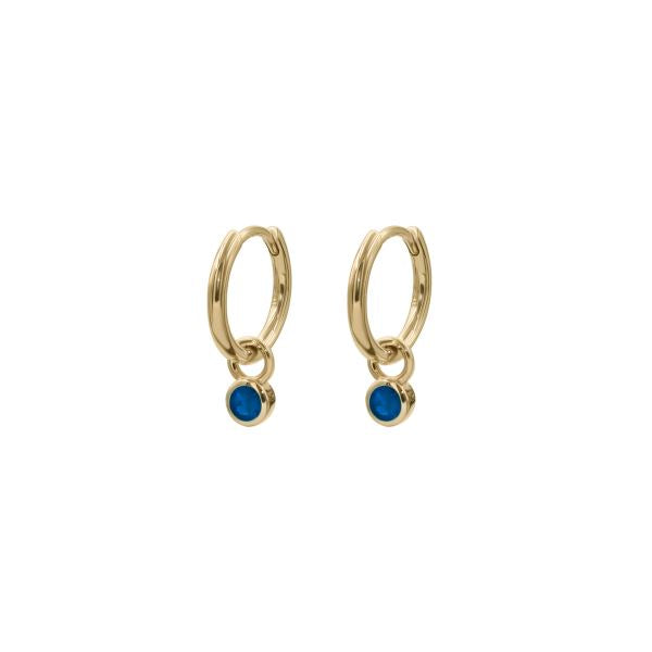 Drops Bezel Set - 9ct Yellow gold Natural Gem Stones