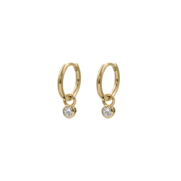 Drops Bezel Set - 9ct Yellow gold Natural Gem Stones