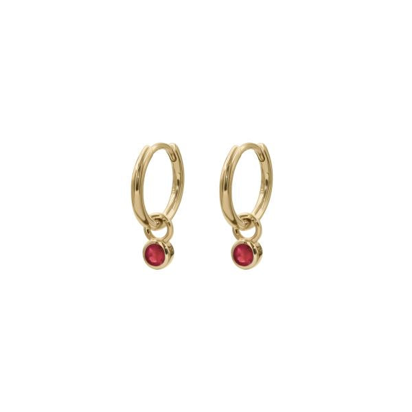Drops Bezel Set - 9ct Yellow gold Natural Gem Stones