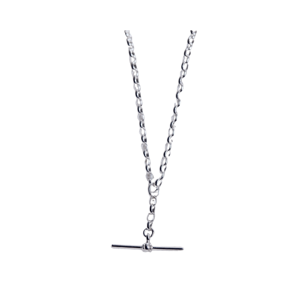 T Bar - Traditional Belcher chain oval link .