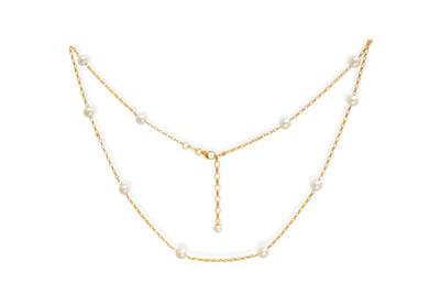 By The SeaSide- Necklace with Pearl on chain