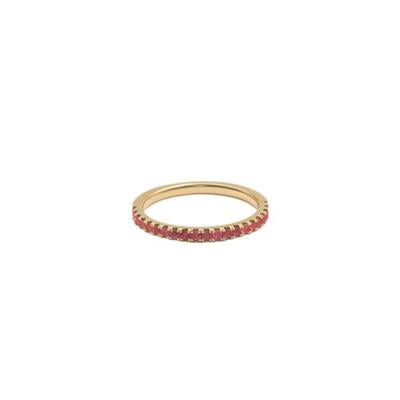 Natural Gem stones -claw set half band
