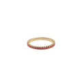 Natural Gem stones -claw set half band