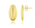 Oval 9ct Yellow Studs- Earrings
