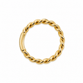 Hand Made 3mm full round Rope Twist ring- Made in house