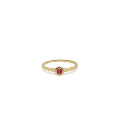 Natural Gem stones Bezel set- 9ct yellow Gold